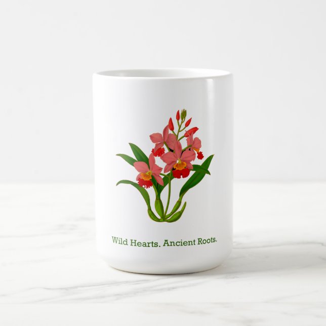 Taza De Café Bloom de orquídeas salvajes (Centro)