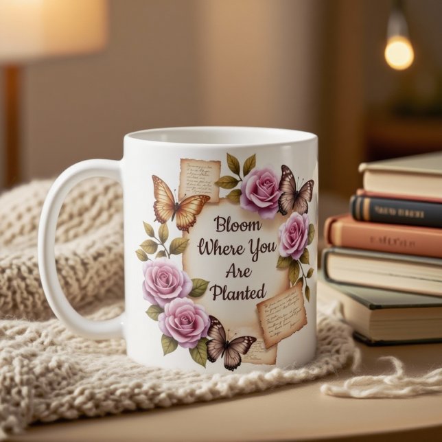 Taza De Café Bloom Donde Se Plantan Mug (Subido por el creador)