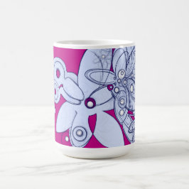 Taza De Café Bloom etéreo en vacío de Crimson