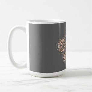 Taza De Café Bloom Floral Design – Dark Elegant Design