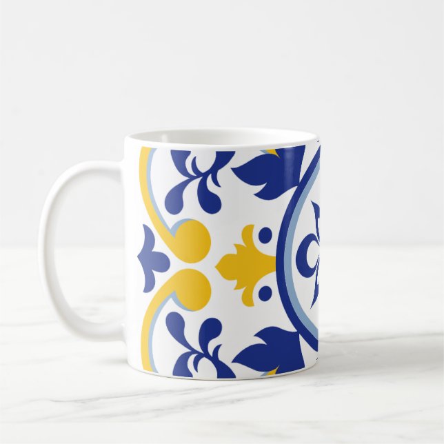 Taza De Café Bloom mediterráneo (Izquierda)