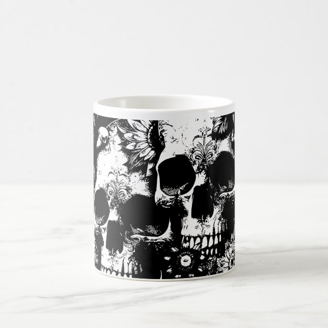 Taza De Café Bloom Mug gótico - Una fusión oscura y elegante de (Centro)