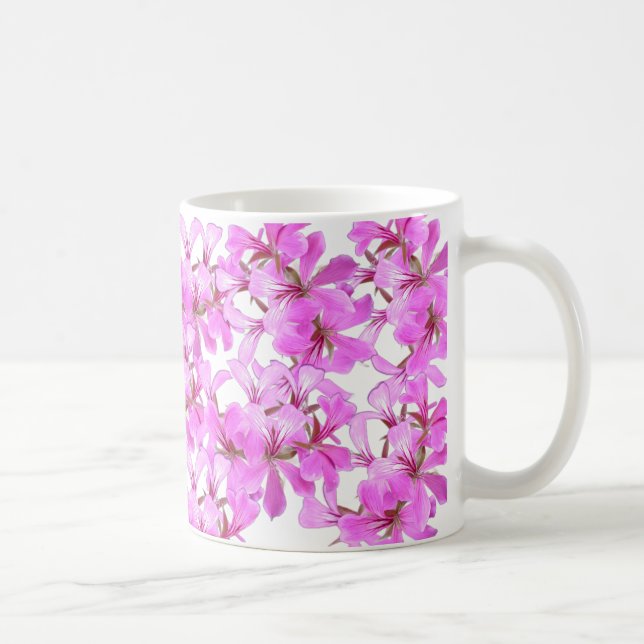 Taza De Café Bloom Rubor - Mug floral rosa (Derecha)
