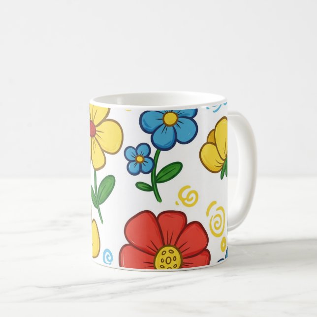 Taza De Café Bloom & Sip Floral Mug (Anverso derecho)