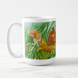 Taza De Café Blooming flower garden