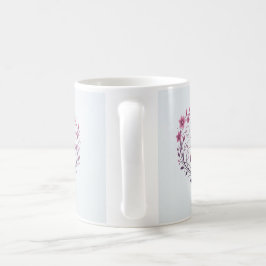Taza De Café Blooming Love/Floral Heart Design Coffee Mug