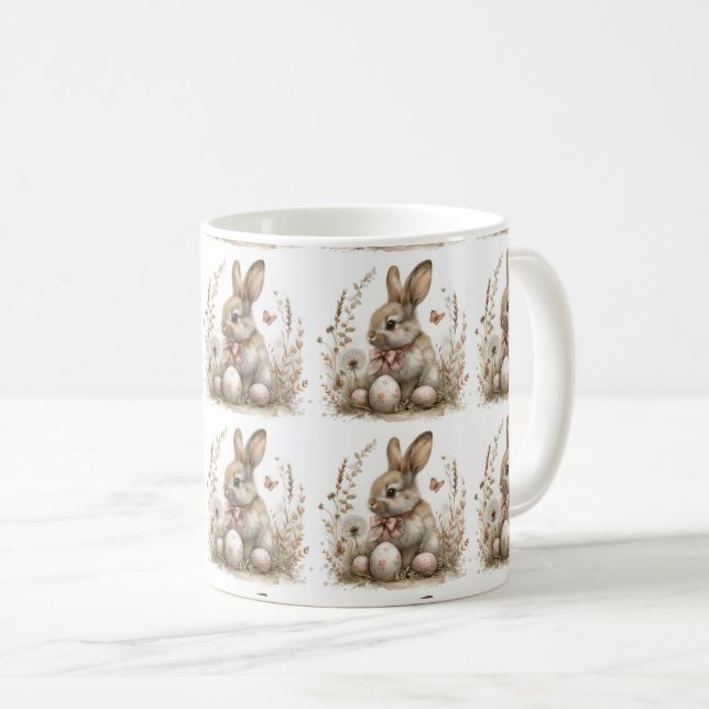 Taza De Café Blooms & Bunnies: Semana Santa caprichosa (Anverso derecho)
