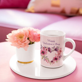 Taza De Café Blooms de amor | Floral Wreath | EL DÍA DE SAN VAL
