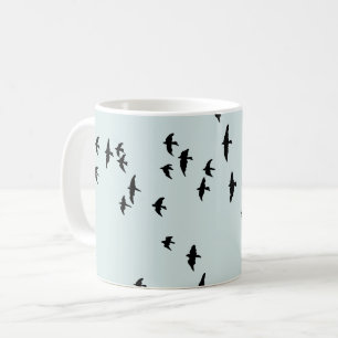 Taza De Café Bloque de aves voladoras