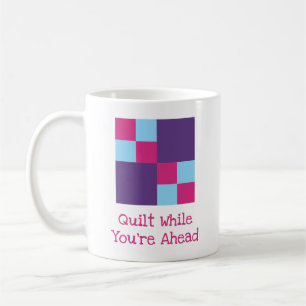 Taza De Café Bloque de colcha de Doble Cuatro Parche con acolch