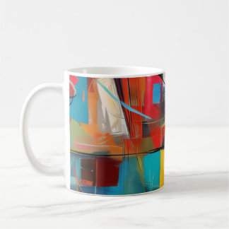 Taza De Café Bloque de Color Jazz