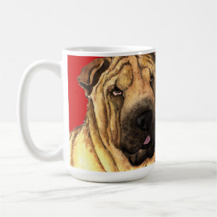 Taza De Café Bloque de color Shar-Pei