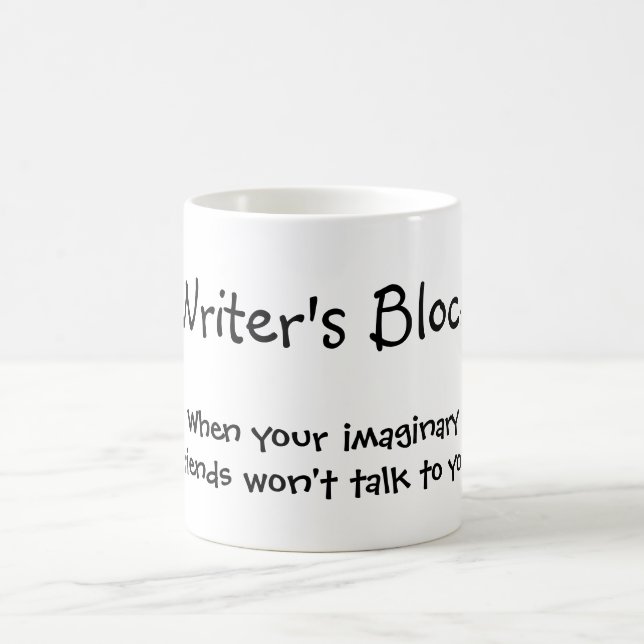 Taza De Café Bloque de escritores - Cuando tus amigos imaginari (Centro)