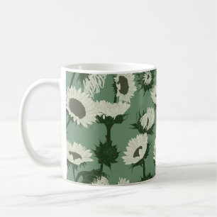 Taza De Café Bloque de madera Imprimir blanco giratorio