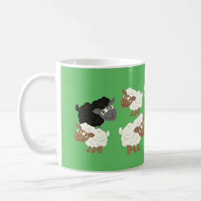 Taza De Café Bloque de ovejas (Izquierda)