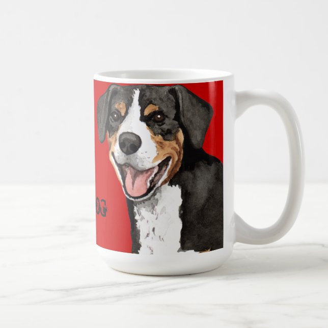 Taza De Café Bloque del color de Entlebucher (Derecha)