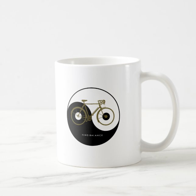 Taza De Café BLOQUEAR / Bicicleta Yin Yang (Derecha)