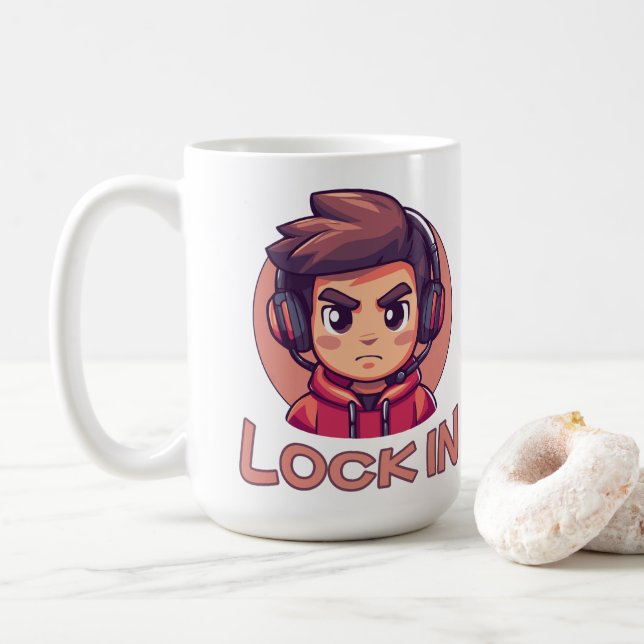 Taza De Café Bloquear | Pro Gamer | Streamer (Con donut)