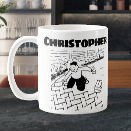 Taza De Café Bloquear rutas y patios de capas de castores