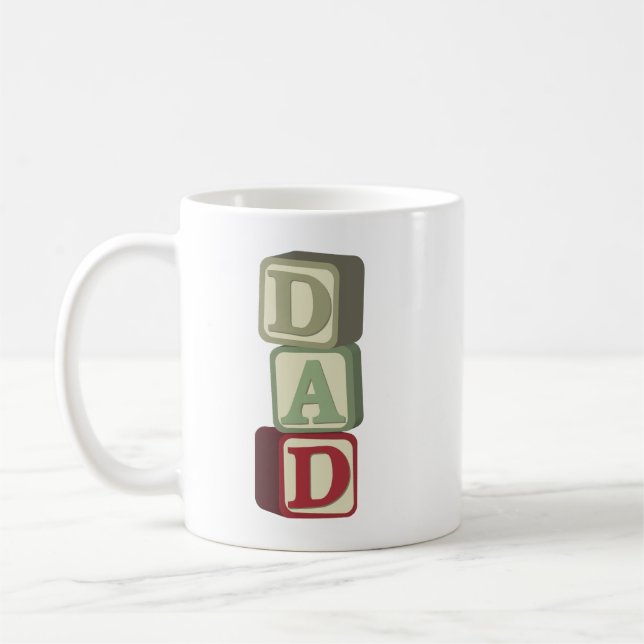 Taza De Café Bloques 2 del papá (Izquierda)