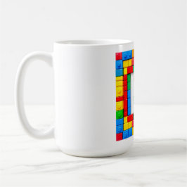 Taza De Café Bloques de Construcción CUMPLEAÑOS