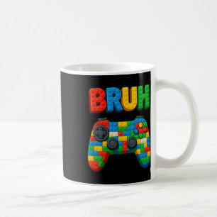 Taza De Café Bloques de construcción de juego diciendo Bruh div