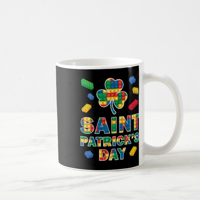 Taza De Café Bloques de constructor maestro del día de San Patr (Derecha)