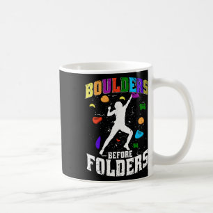 Taza De Café Bloques de escalada en roca interior antes de carp