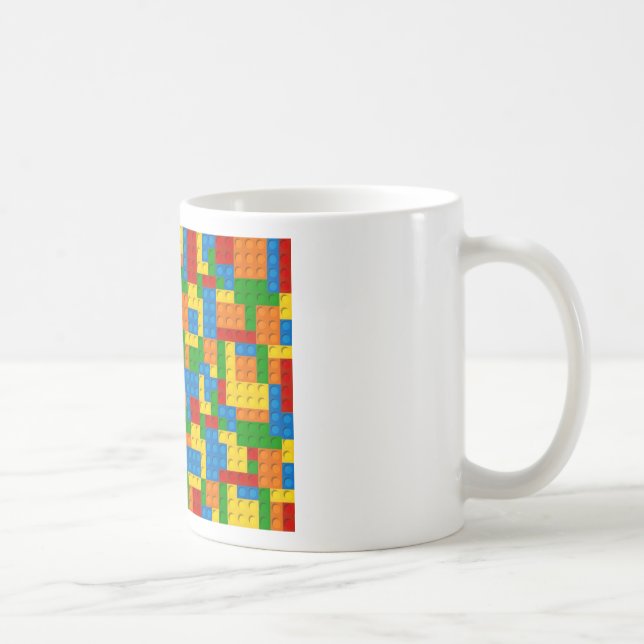 Taza De Café bloques de plástico coloridos (Derecha)