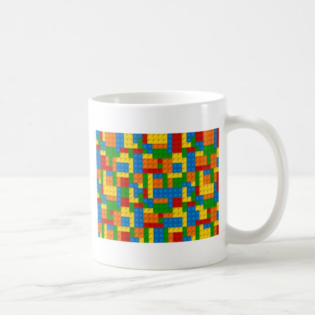 Taza De Café bloques de plástico coloridos (Derecha)
