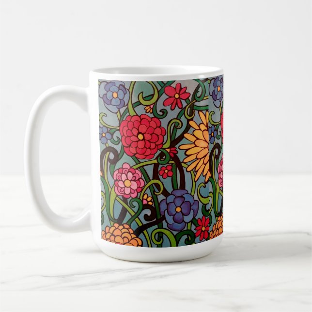 Taza De Café Bloques de verano (Izquierda)