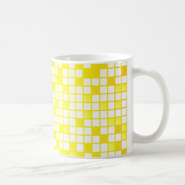Taza De Café Bloques del amarillo (Derecha)