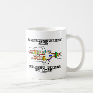 Taza De Café Bloques huecos del ácido desoxirribonucléico de 