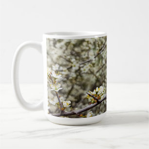 Taza De Café Blossom de primavera floral blanco elegante person