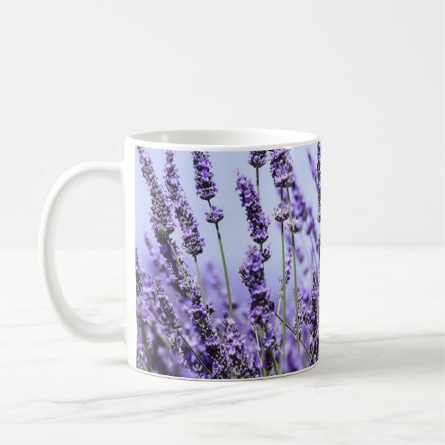 Taza De Café Blossom Elegance: Flor Design Mug (Izquierda)