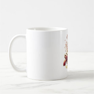 Taza De Café Blossom rosa de tortuga marina floral de Boho