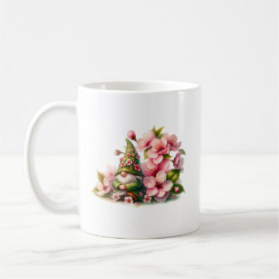 Taza De Café Blossoms Watercolor Garden Gnome