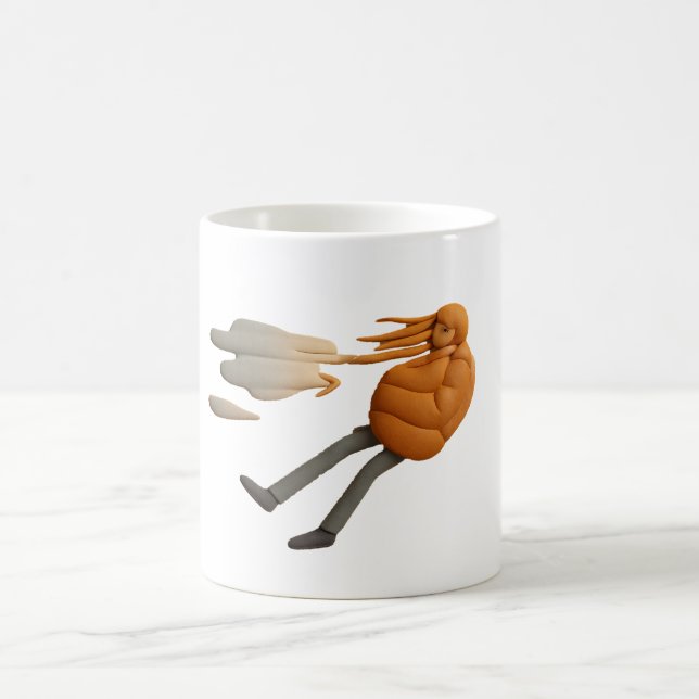 Taza De Café Blown Away Mug - Funny Personalizado Coffee Cup (Centro)