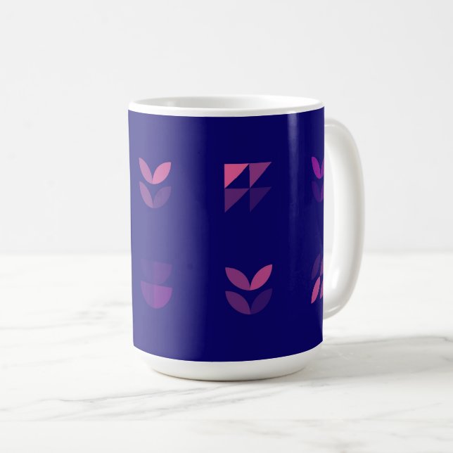 Taza De Café Blue and Pink (Anverso derecho)