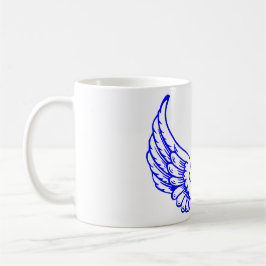 Taza De Café Blue Angel Wings Mug.