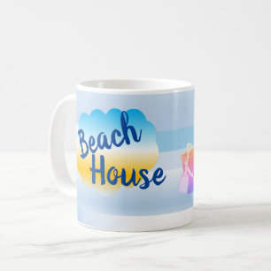 Taza De Café Blue Beach House Mug