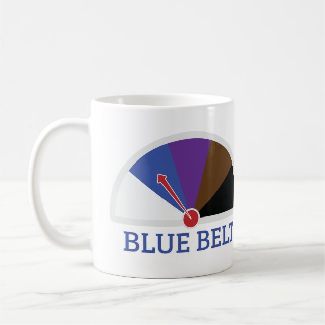 Taza De Café Blue Belt Jiu Jitsu (Izquierda)