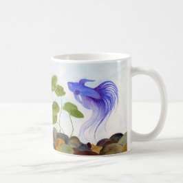 Taza De Café Blue Betta Fish