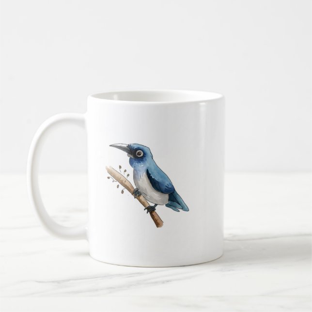 Taza De Café Blue Bird on a Branch Coffee Mug (Izquierda)