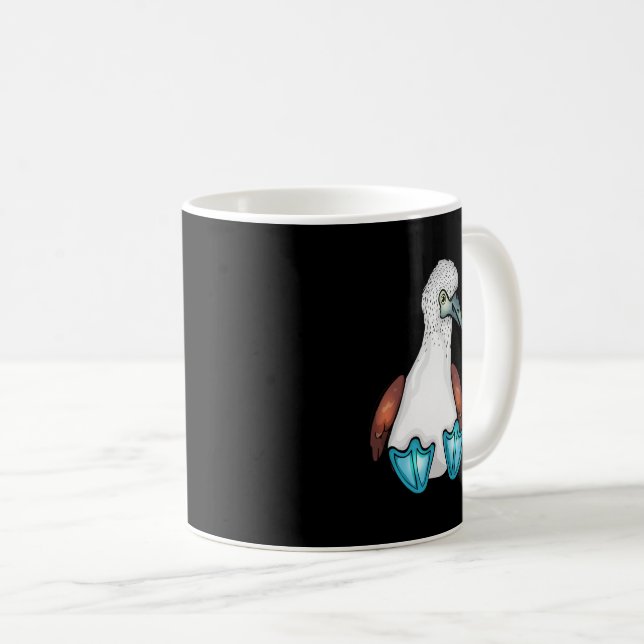 Taza De Café Blue Bobby Cute Bird Gift Sea Bird Footed Booby (Anverso derecho)