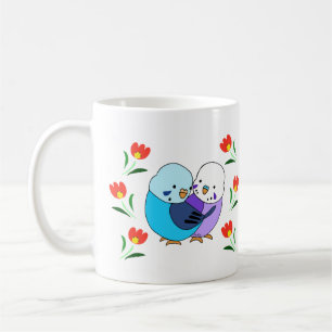 Taza De Café Blue Budgie Parakeet Cute Aves Amigo
