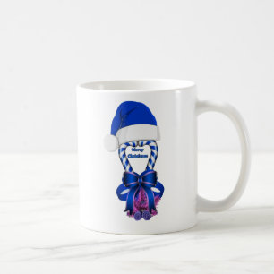 Taza De Café Blue Candy Cane
