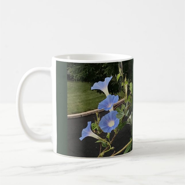 Taza De Café Blue Cascade Morning Glory (Izquierda)
