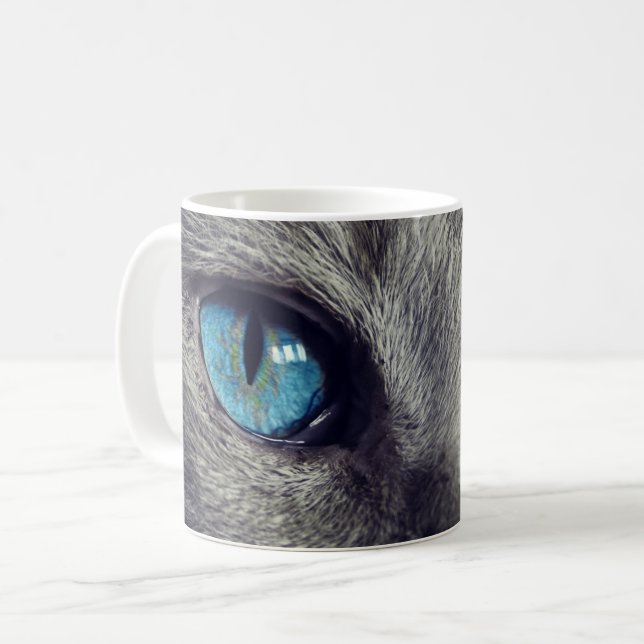 Taza De Café Blue Cat Eyes Coffee Mag (Anverso izquierdo)