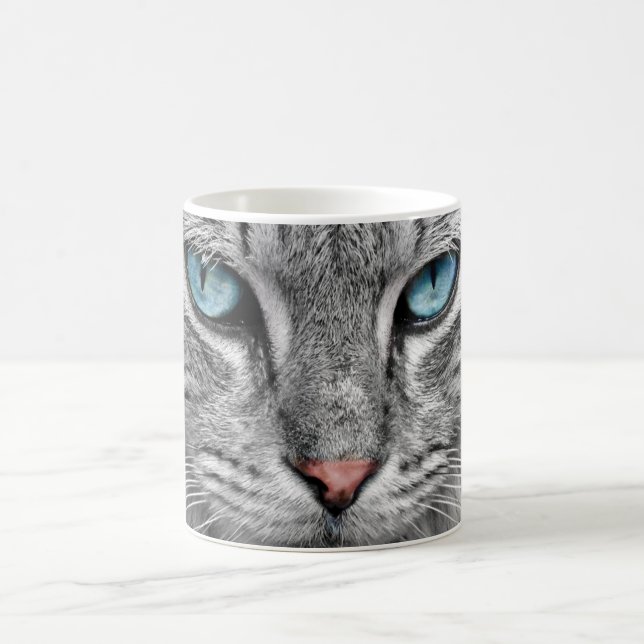 Taza De Café Blue Cat Eyes Coffee Mag (Centro)